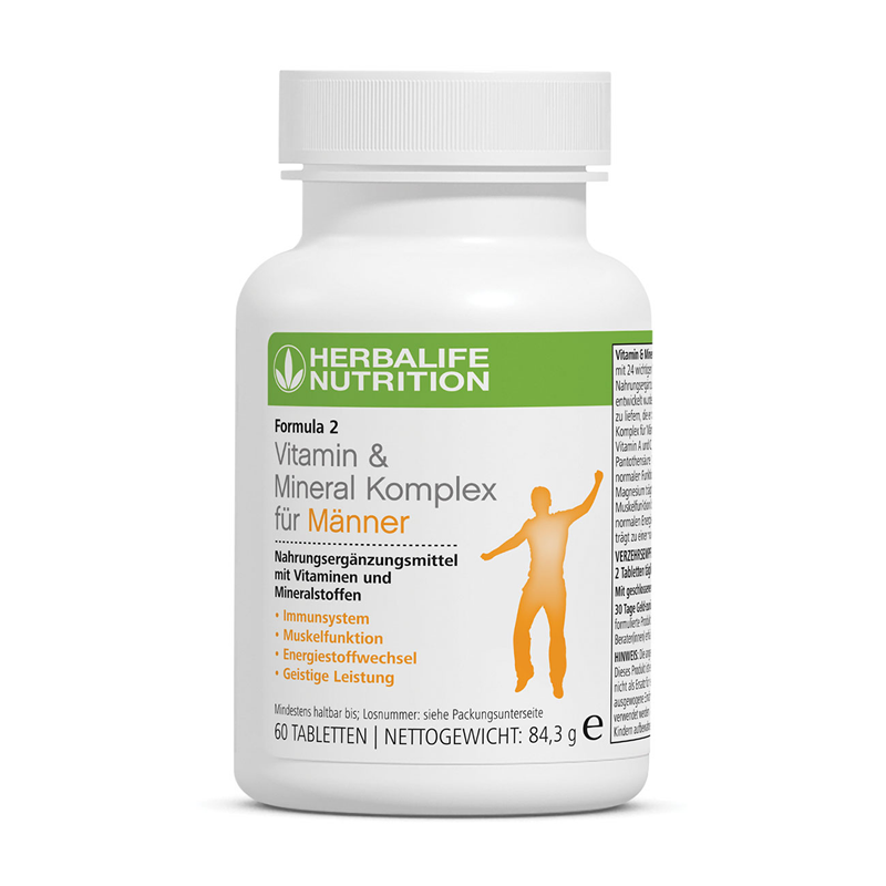 Formula 2 Vitamin & Mineral Komplex für Männer 84,3 g, 60Tabletten